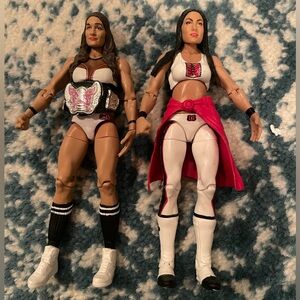 Wwe Bella Twins action figures.
